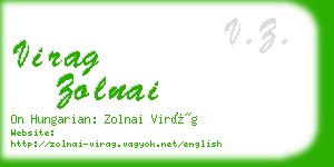 virag zolnai business card